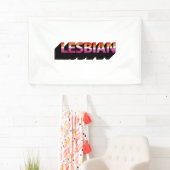 LESBIANNE 3D Vlag Spandoek (Insitu)
