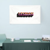 LESBIANNE 3D Vlag Spandoek (Beurs)
