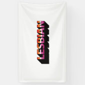 LESBIANNE 3D Vlag Spandoek (Verticaal)