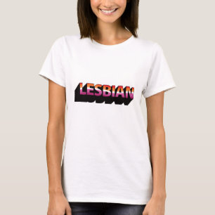 LESBIANNE 3D-vlag T-shirt