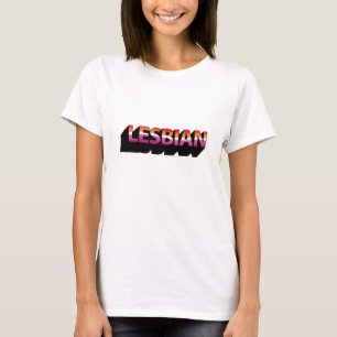 LESBIANNE 3D Vlag T-shirt