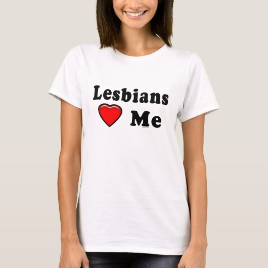 Lesbians houden van Lez T-shirt (Voorkant)