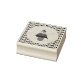 Lesbians Regenboogkerstboom en Cadeaus Rubberstempel (Stempel)