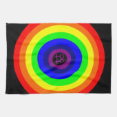 Lesbians Ronde Rainbow Kitchen Towel Theedoek (Horizontaal)
