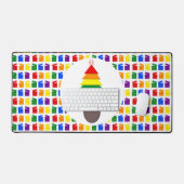 Lesbiennes Arbre de Noël arc-en-ciel et présents (Clavier et souris)