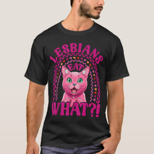 Lesbiennes Eten Wat Funny Shocked Korat Kat Trots T-shirt