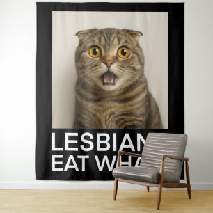Lesbiennes Eten Wat Grappig Wandkleed