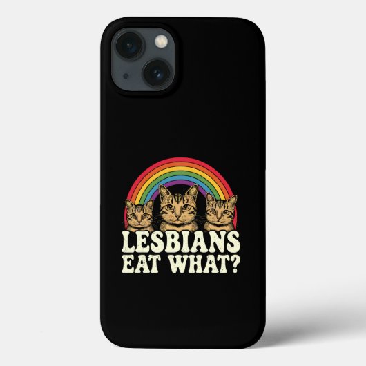 Lesbiennes eten wat  LGBT Pride Maand Meme Case-Mate iPhone Case (Achterkant)