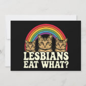 Lesbiennes eten wat  LGBT Pride Maand Meme Kaart (Voorkant)