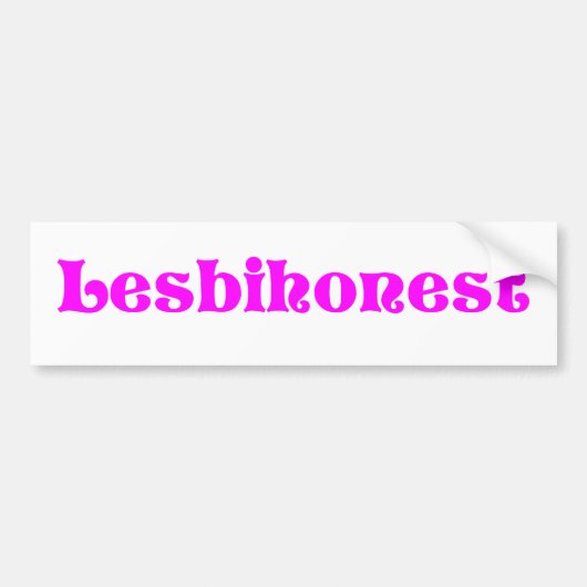 Lesbifair Bumpersticker (Voorkant)