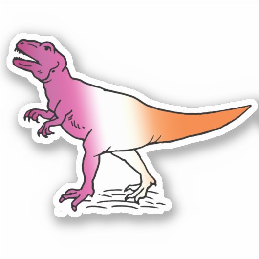 Lesbisaurus Sticker (Voorkant)