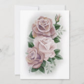 Lesbisch Bruids Regency Roze Rozen Kaart (Achterkant)