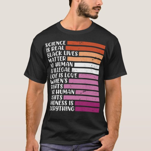 Lesbisch gezegde Lesbische Pride LGBT Pride T-shirt (Voorkant)