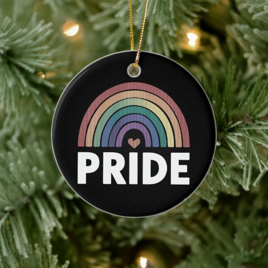 Lesbisch Grappig LGBT Gay Pride Rainbow Keramisch Ornament (Boom)