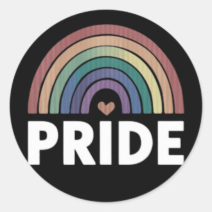 Lesbisch Grappig LGBT Gay Pride Rainbow Ronde Sticker