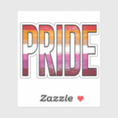Lesbisch Pride Woord Sticker (Vel)