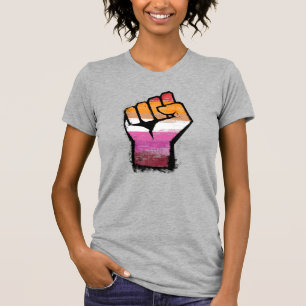 Lesbisch Protest Vuist T-shirt