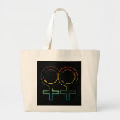 lesbisch symbool grote tote bag (Voorkant)
