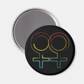 lesbisch symbool magneet (Voorkant / Achterkant)
