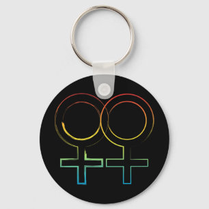 lesbisch symbool sleutelhanger