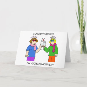 Lesbisch Verloving gefeliciteerd Kaart