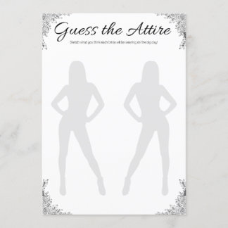 Lesbisch Vrijgezellenfeest Spel, Raad de kleding Kaart