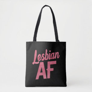 Lesbische AF Bloem LGBT Pride Gay Liefdesparade Draagtas