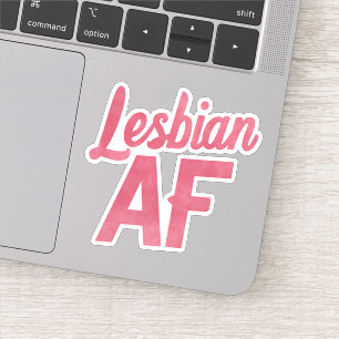 Lesbische AF Bloem LGBT Pride Gay Love Parade Sticker
