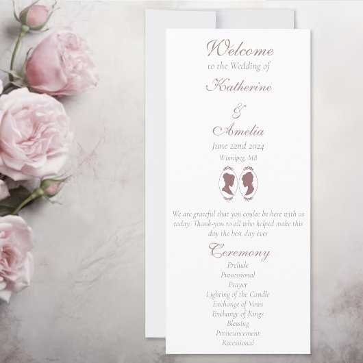 Lesbische bruiden Regency Roze Rozen