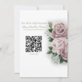 Lesbische bruiden Regency Roze Rozen Save The Date (Achterkant)
