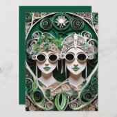 Lesbische bruiloft uitnodiging (Voorkant / Achterkant)