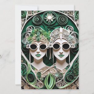 Lesbische bruiloft uitnodiging