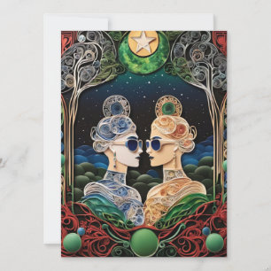 Lesbische bruiloft uitnodiging