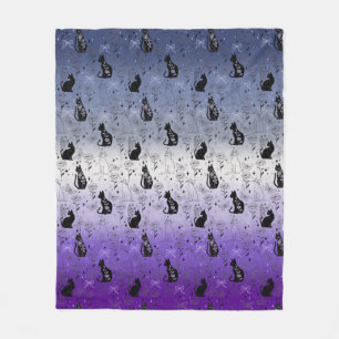 Lesbische Butch Pride Zwarte Kat - Mystieke Heks Fleece Deken