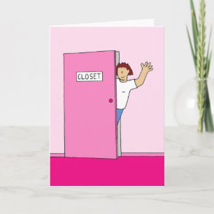 Lesbische coming out gefeliciteerd kaart