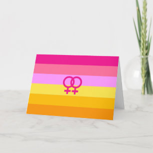 Lesbische Dawn Pride WLW Feestdagen Kaart