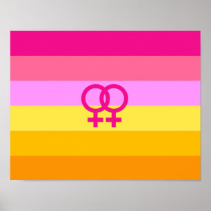 Lesbische Dawn Pride WLW Poster