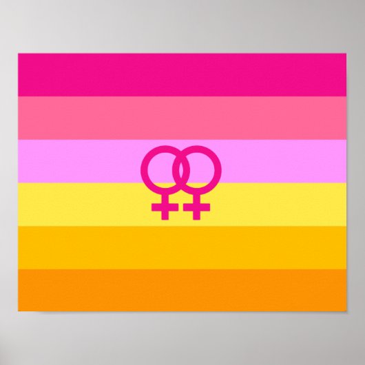 Lesbische Dawn Pride WLW Poster (Voorkant)