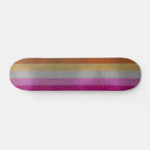 Lesbische Gay Pride Flag Glitter Sparkles Skateboard (Horizontaal)