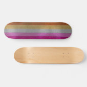 Lesbische Gay Pride Flag Glitter Sparkles Skateboard (Horizontaal)