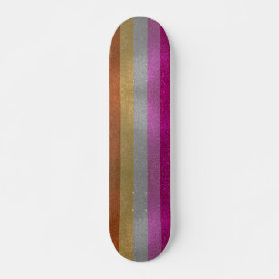 Lesbische Gay Pride Flag Glitter Sparkles Skateboard