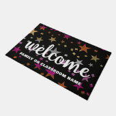 Lesbische Gay Pride Flag Kleur Glitter Sterren Wel Deurmat (Schuin)