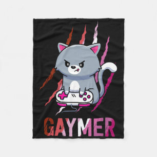 Lesbische Gaymer Geek Pride Lgbt Videospel Liefheb Fleece Deken