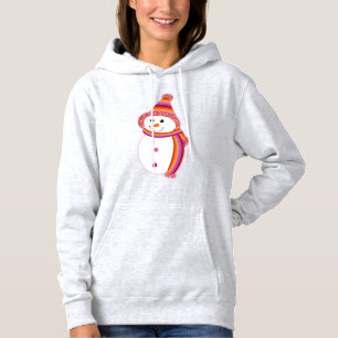 Lesbische Gemeenschap Pride Flag Snowman Snowperso Hoodie