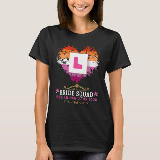 Lesbische Hen Do-outfits voor vrouwen en groepshen T-shirt
