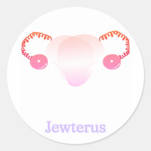 Lesbische Jewterus Sticker (Voorkant)