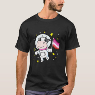 Lesbische Koe In De Ruimte Lesbienne T-shirt
