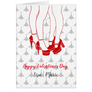 Lesbische koppel dat op de Dag van de Valentijn aa