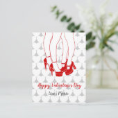 Lesbische koppel dat op de Dag van de Valentijn aa Briefkaart (Staand voorkant)