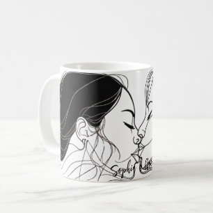 Lesbische kus Elegant Koppel Koffiemok